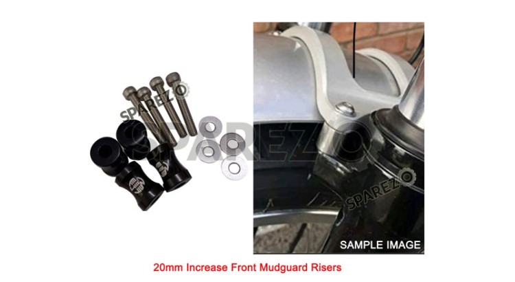 Royal Enfield GT and Interceptor 650cc Front Mudguard Risers 20mm - SPAREZO